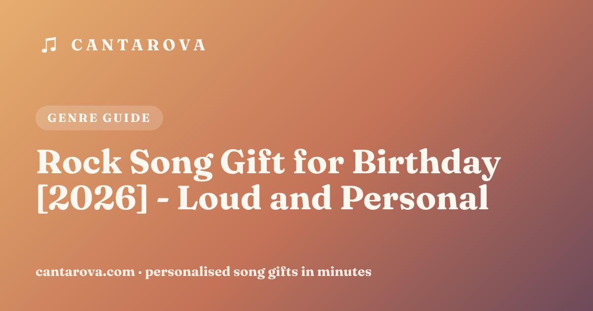 Rock Song Gift for Birthday [2026] - Loud and Personal
