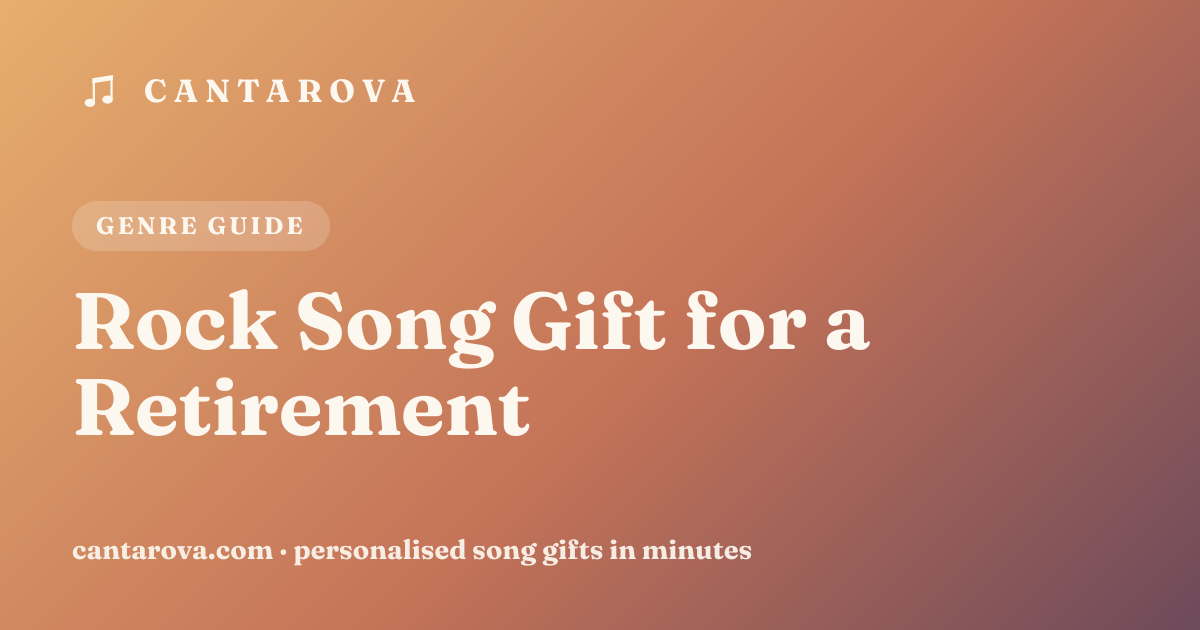 Rock Song Gift for a Retirement