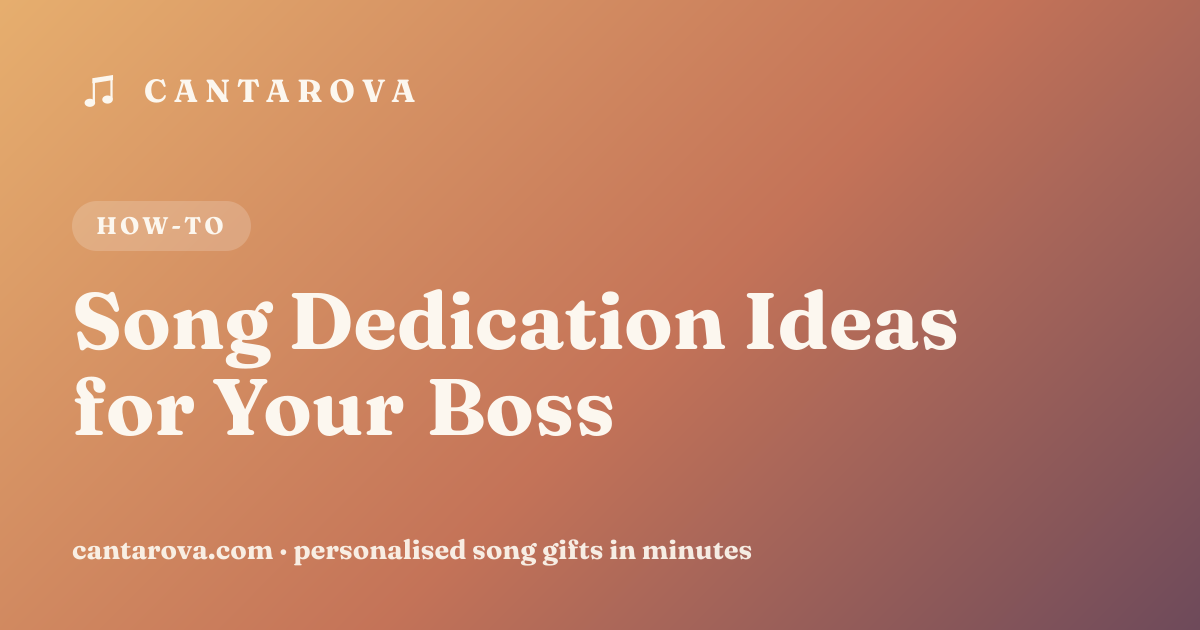 Song Dedication Ideas for Your Boss