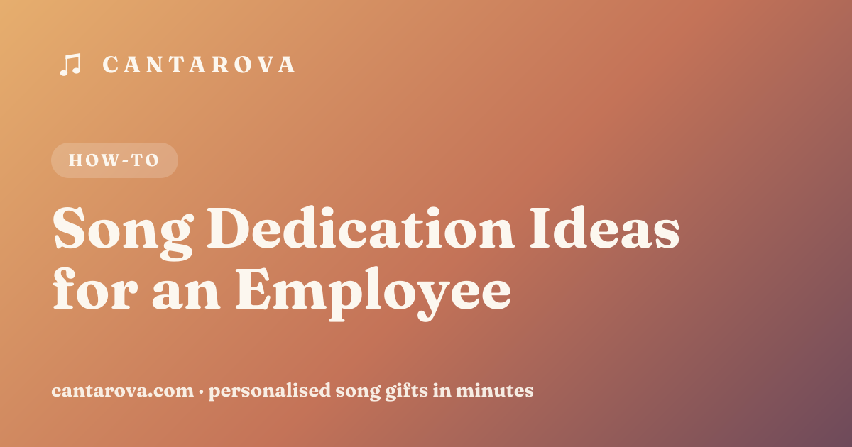 Song Dedication Ideas for an Employee