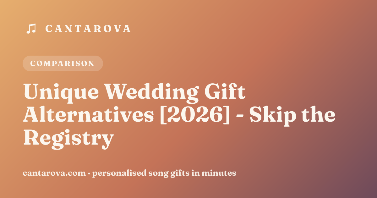 Unique Wedding Gift Alternatives [2026] - Skip the Registry