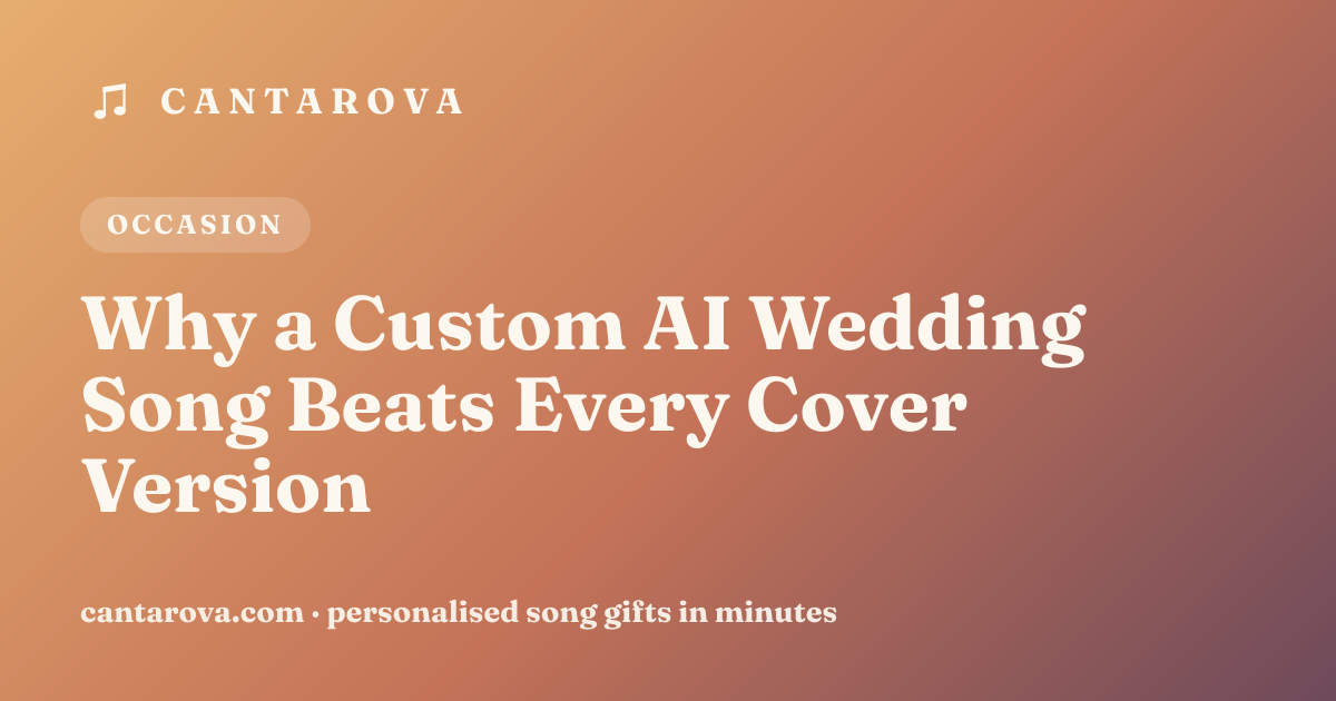 Why a Custom AI Wedding Song Beats Every Cover Version