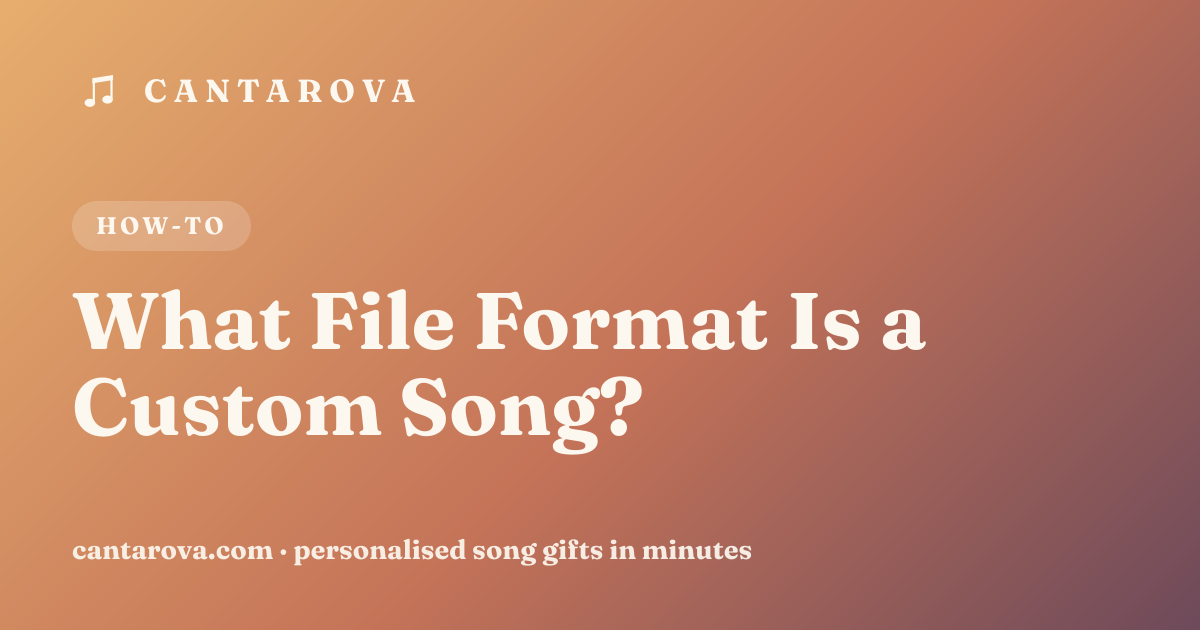 What File Format Is a Custom Song?