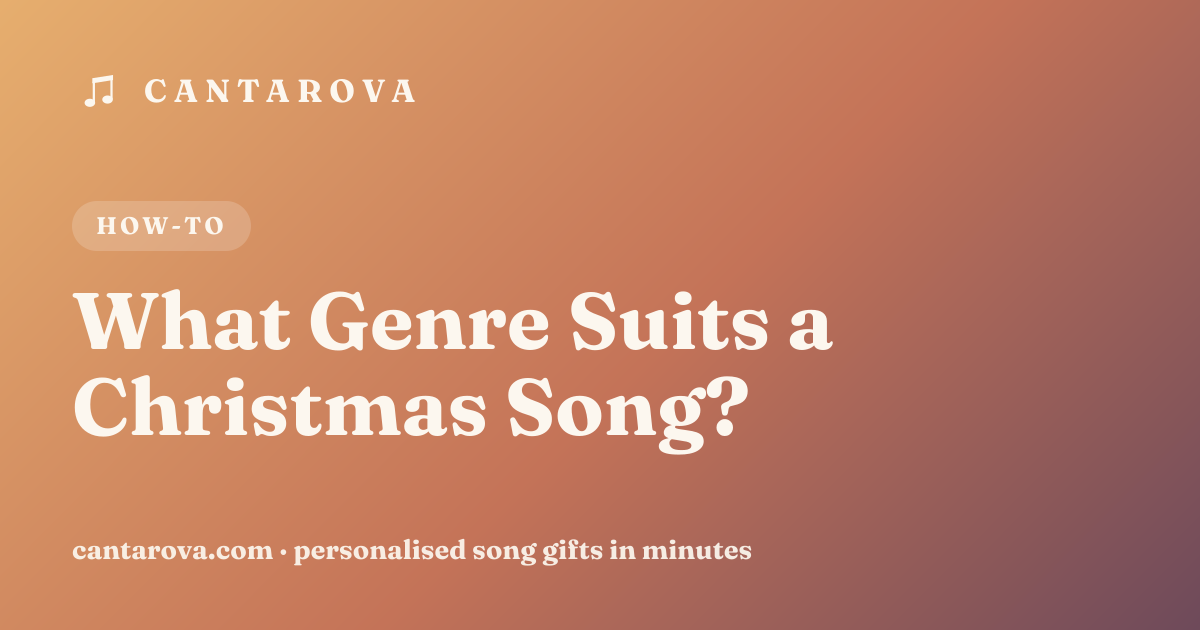 What Genre Suits a Christmas Song?