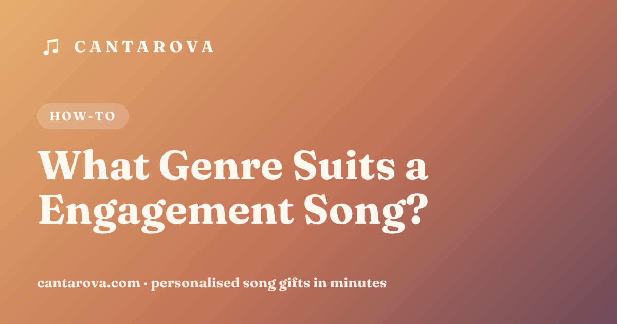 What Genre Suits a Engagement Song?
