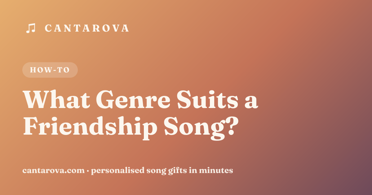 What Genre Suits a Friendship Song?