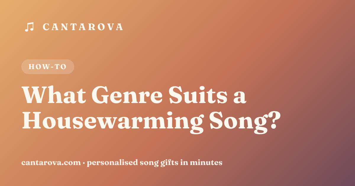 What Genre Suits a Housewarming Song?