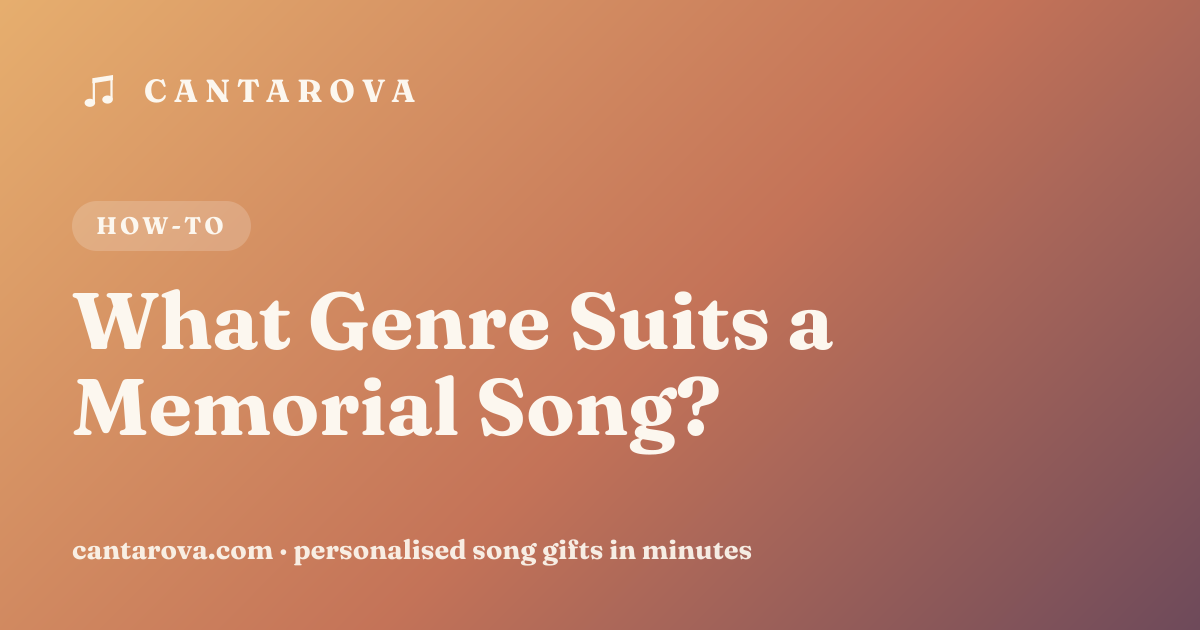 What Genre Suits a Memorial Song?