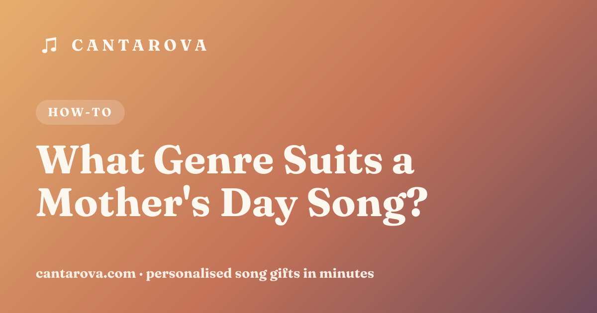 What Genre Suits a Mother's Day Song?