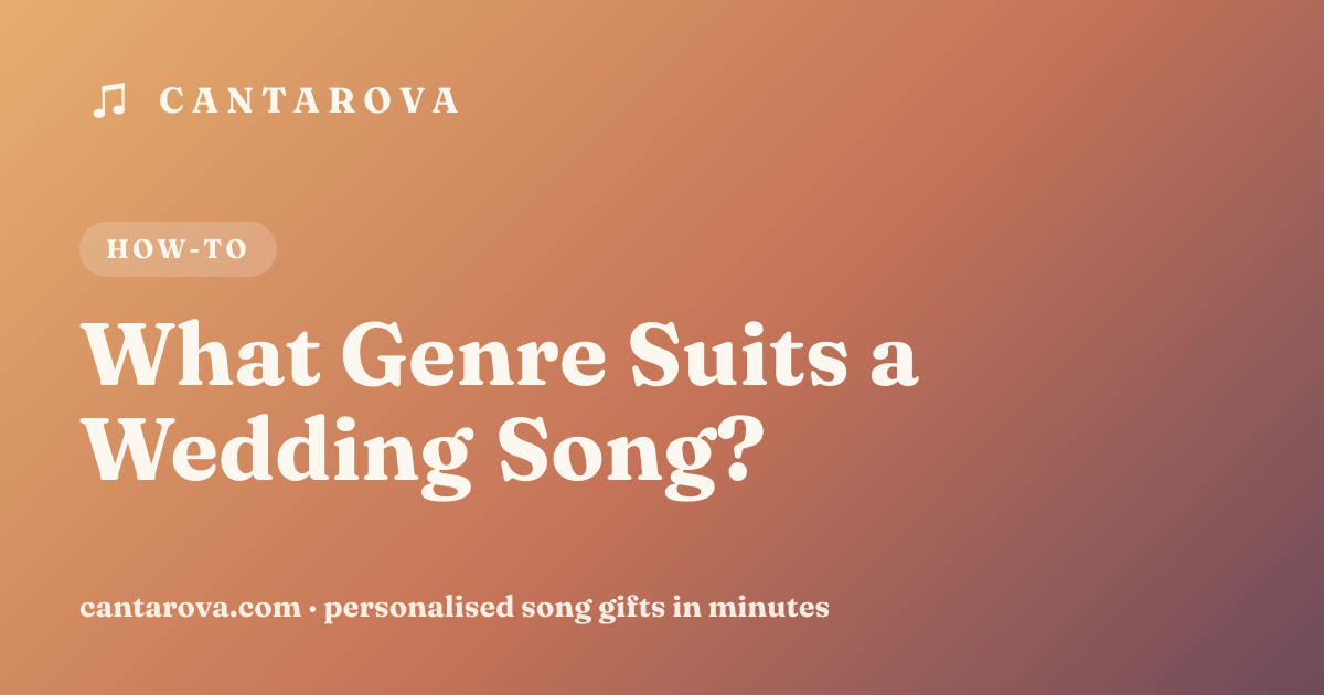 What Genre Suits a Wedding Song?