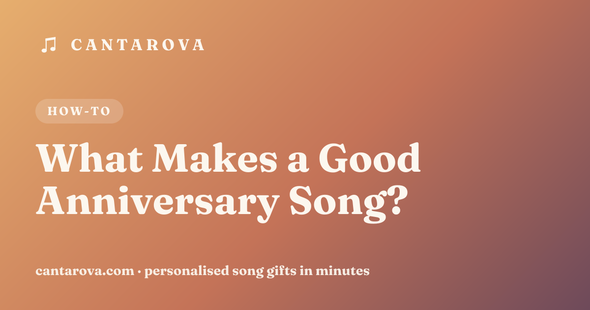 What Makes a Good Anniversary Song?