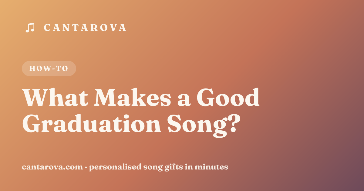 What Makes a Good Graduation Song?