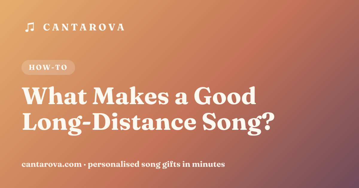 What Makes a Good Long-Distance Song?