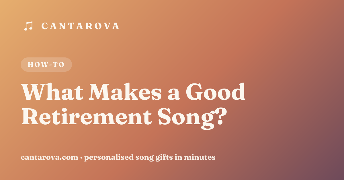 What Makes a Good Retirement Song?