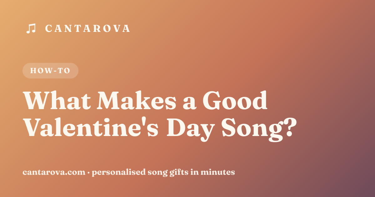 What Makes a Good Valentine's Day Song?