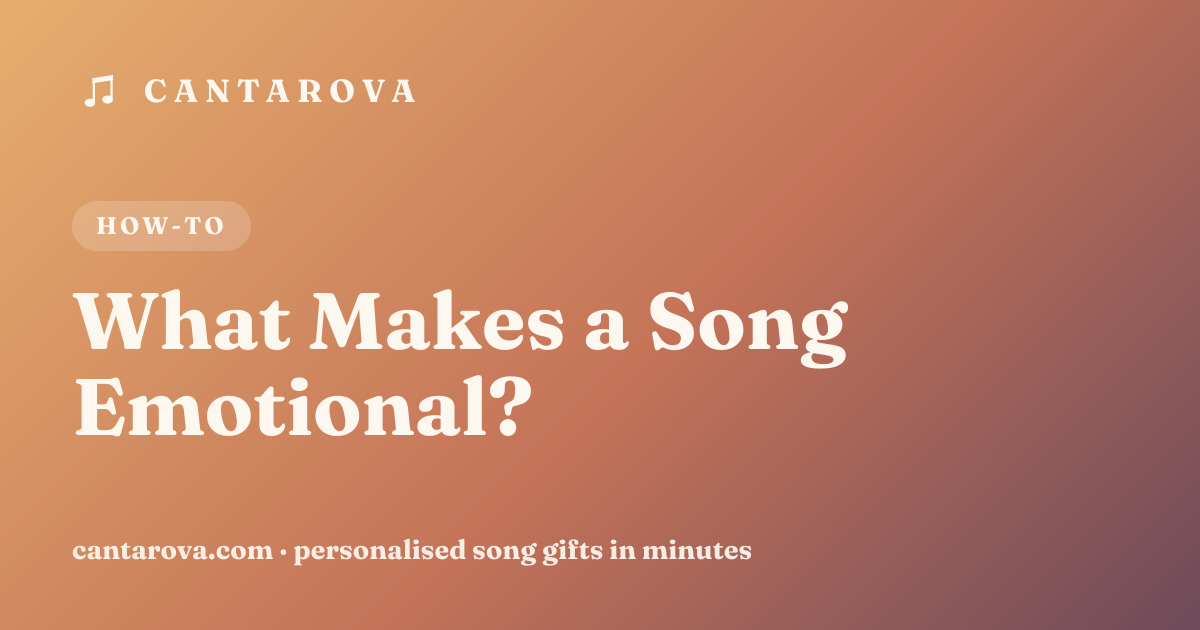 What Makes a Song Emotional?