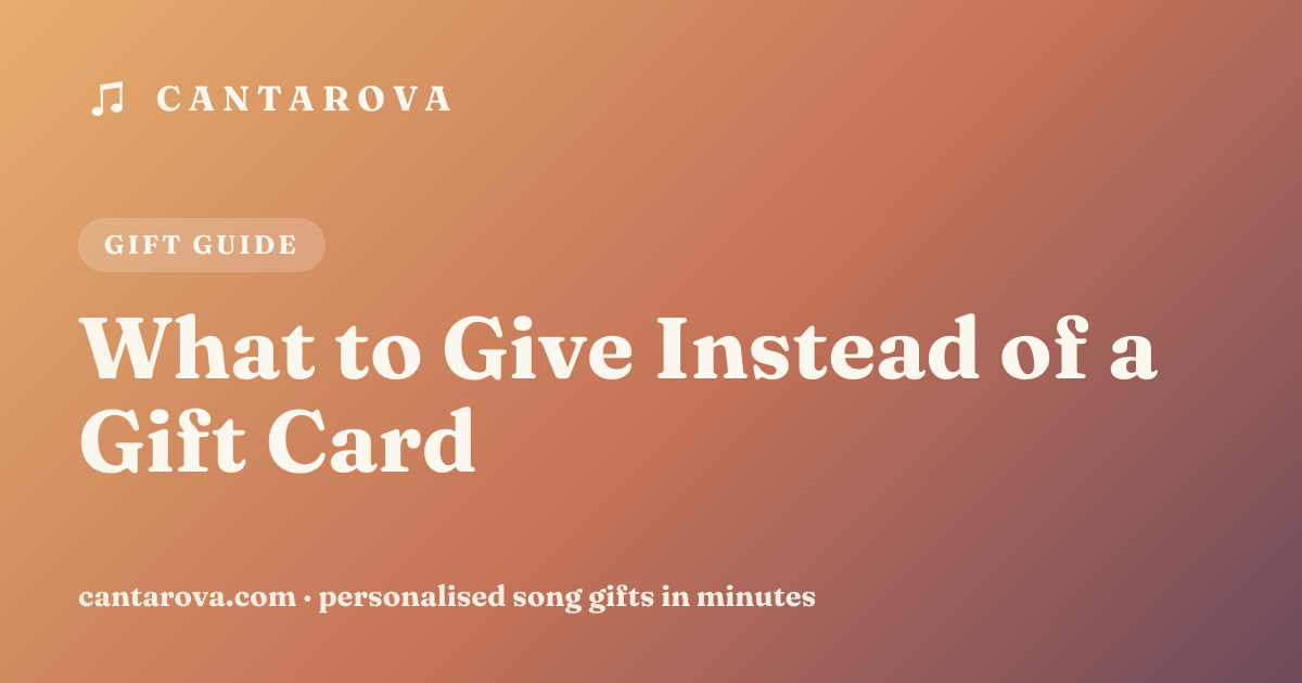 What to Give Instead of a Gift Card