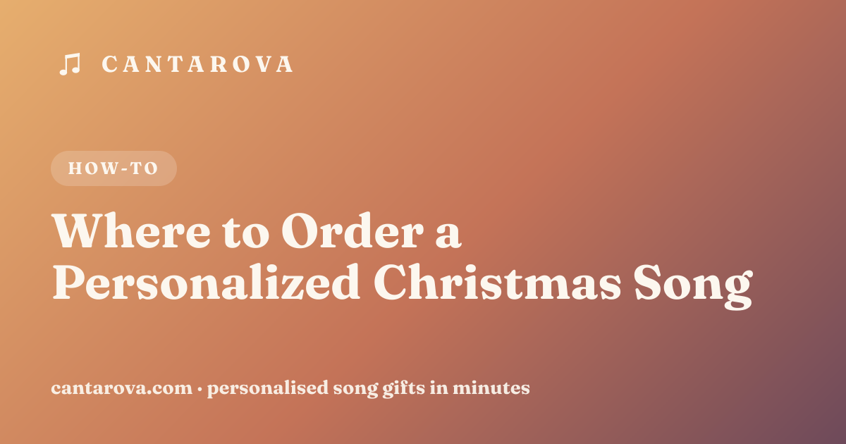 Where to Order a Personalized Christmas Song